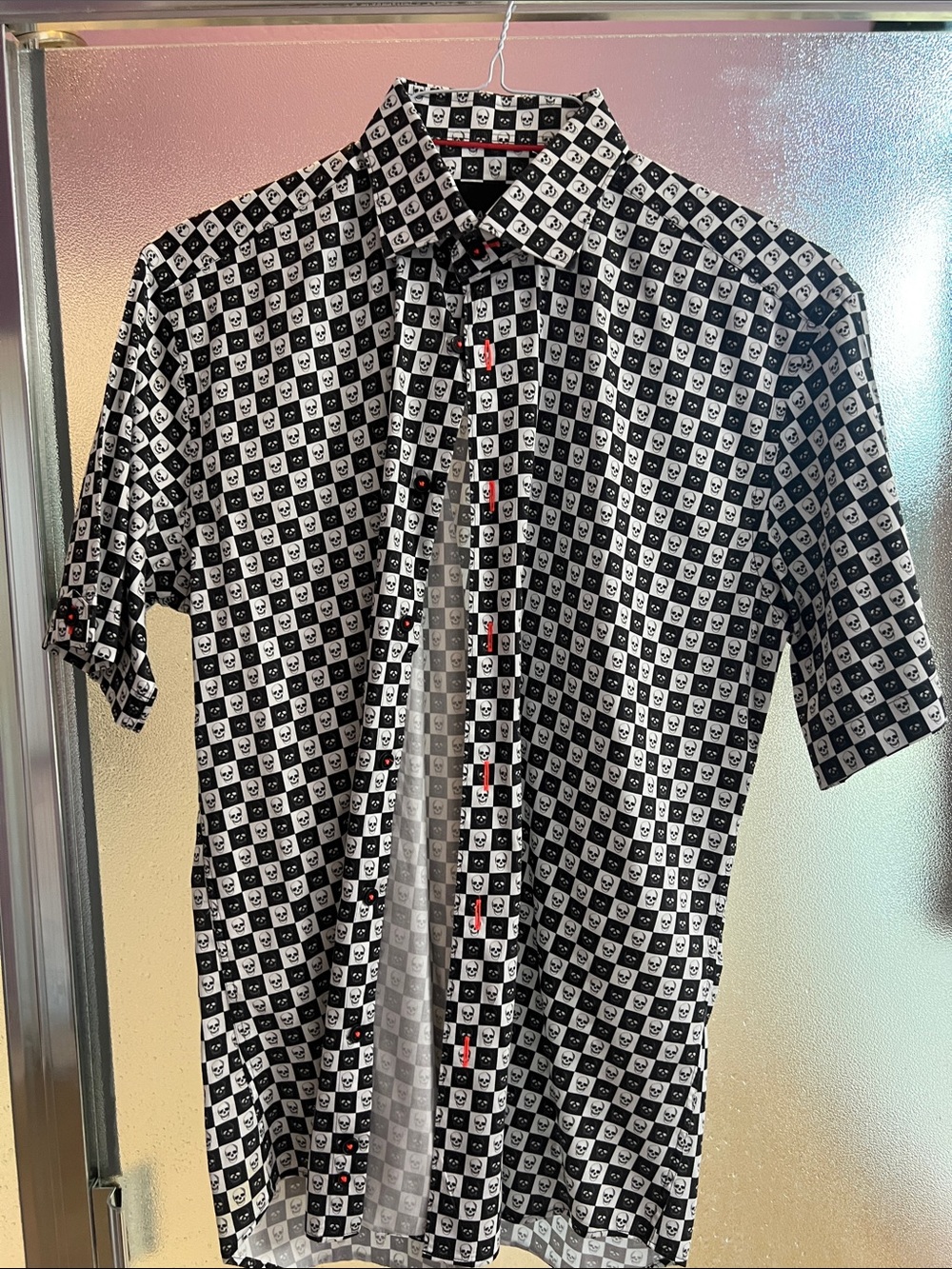 Maceoo short sleeve collar shirt size medium